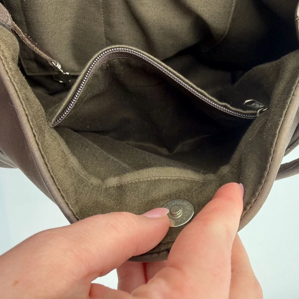 Annabelle Thom Kenya Brown Leather Hobo Bag‎ Horn Detail Shoulder Bag Artisan